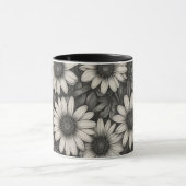 Afrikaanse madeliefjes tekening mok (Midden)