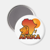 Afrikaanse magneet (Voorkant / Achterkant)