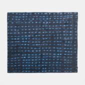 Afrikaanse (Mali) Patroon Indigo | Fleece Deken (Voorkant (Horizontaal))