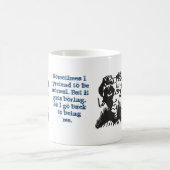 Afrikaanse Man Tekening Funny Quote Klassieke witt Koffiemok (Center)