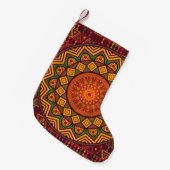 Afrikaanse mandala, Polynesische circulaire design Kleine Kerstsok (Voorkant (Hangend))