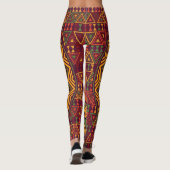 Afrikaanse mandala, Polynesische circulaire design Leggings (Achterkant)