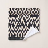 afrikaanse marokko golven geometrisch goud patroon bad handdoek (Wasdoekje)