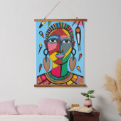 Afrikaanse maskerkleur hangend wandkleed (Slaapkamer)