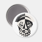 Afrikaanse maskermagneten magneet (Voorkant / Achterkant)