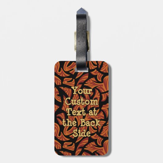 Afrikaanse Maskers Bagagelabel (Achterkant verticaal)