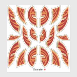 Afrikaanse Maskers Icooncollectie Contourstickers Sticker