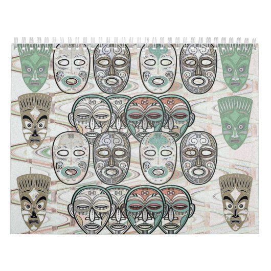 Afrikaanse maskers kalender (Hoes)
