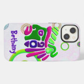 Afrikaanse maskers met 3D Celestial PERSONALIZED iPhone Hoesje (Achterkant horizontaal)