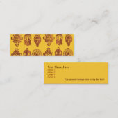 Afrikaanse maskers Skinny visitekaartjes (Voorkant / Achterkant)