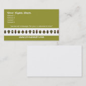 Afrikaanse maskers Visitekaartjes (Voorkant / Achterkant)