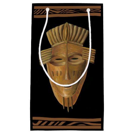 Afrikaanse maskerschildering door Chariklia Zarris Klein Cadeauzakje (Voorkant)