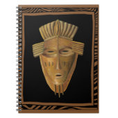 Afrikaanse maskerschildering door Chariklia Zarris Notitieboek (Voorkant)
