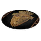 Afrikaanse maskerschildering door Chariklia Zarris Snijplank (Hoek)