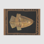 Afrikaanse maskerschildering door Chariklia Zarris Tissuepapier (Voorkant)