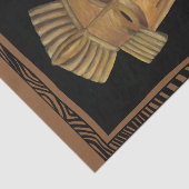 Afrikaanse maskerschildering door Chariklia Zarris Tissuepapier (Detail)