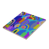 Afrikaanse Maximalistische Landschapskaart Tegeltje (Zijkant)