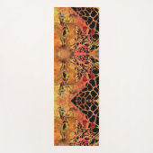 Afrikaanse Meisje en Giraffe Yoga Mat (Voorkant)