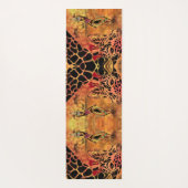 Afrikaanse Meisje en Giraffe Yoga Mat (Achterkant)