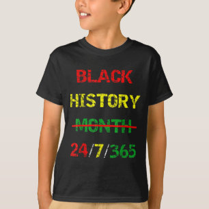 Afrikaanse Melanin Black History maand 247365 zwar T-shirt
