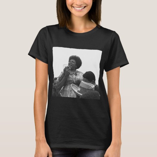 Afrikaanse mensenrechtenactivist Fannie-Lou-Hamer T-shirt (Voorkant)