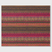 Afrikaanse modder geïnspireerde oorsparante patron cadeaupapier (Vlak)