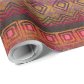 Afrikaanse modder geïnspireerde oorsparante patron cadeaupapier (Rol Hoek)