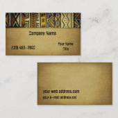  Afrikaanse modder Visitekaartje (Voorkant / Achterkant)