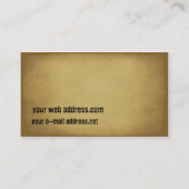  Afrikaanse modder Visitekaartje (Achterkant)