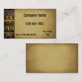  Afrikaanse modder Visitekaartje (Voorkant / Achterkant)