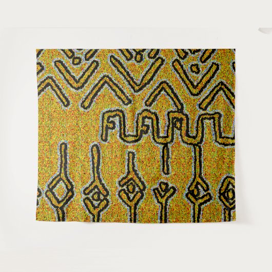 Afrikaanse modder wandkleed (Voorkant (horizontaal))