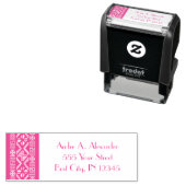 Afrikaanse modderband roze adres zelfversterkende   zelfinktende stempel (In situ)