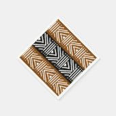 Afrikaanse modderdoek Bogolan Designer Papieren se Servet (Hoek)