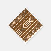 Afrikaanse modderdoek Bogolan Designer Papieren se Servet (Hoek)