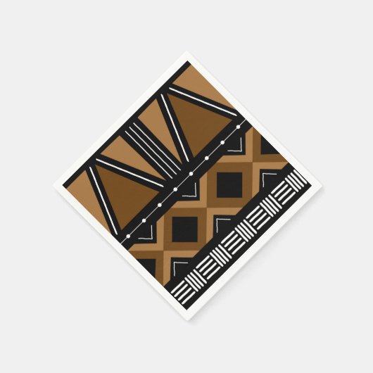 Afrikaanse Modderdoek Bogolan Ontwerper Papieren S Servet (Hoek)