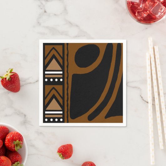 Afrikaanse Modderdoek Bogolan Ontwerper Papieren S Servet (Insitu)