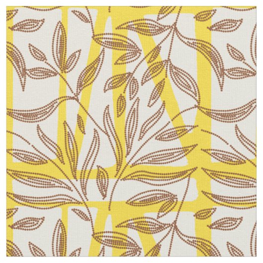 Afrikaanse modderdoek contrasterende botanische ge stof (Close Up)