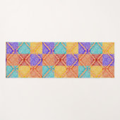 Afrikaanse modderdoek geïnspireerd | Twee Design Yogamat (Voorkant (horizontaal))