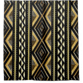 Afrikaanse modderdoek geometrisch douchegordijn (Voorkant)
