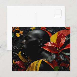 Afrikaanse mode kunst briefkaart