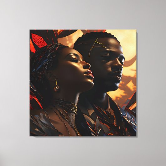 Afrikaanse mode kunst canvas afdruk (Voorkant)