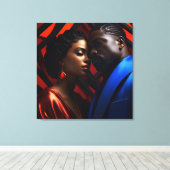 Afrikaanse mode kunst canvas afdruk (Insitu (Houten vloer))
