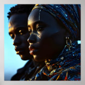 Afrikaanse mode kunst poster (Voorkant)