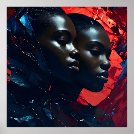 Afrikaanse mode kunst poster (Voorkant)