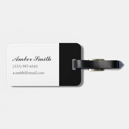 Afrikaanse modedoek met geometrische patronen bagagelabel (Achterkant horizontaal)