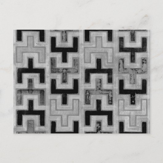 Afrikaanse modedoek met geometrische patronen briefkaart (Voorkant)