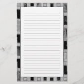 Afrikaanse modedoek met geometrische patronen briefpapier (Voorkant)