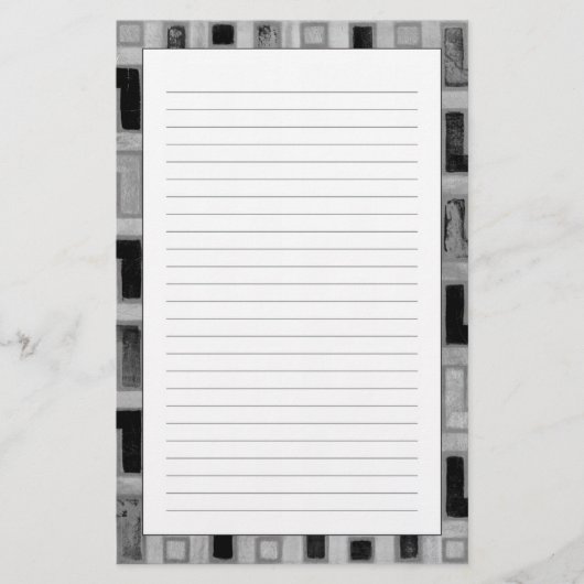 Afrikaanse modedoek met geometrische patronen briefpapier (Voorkant)