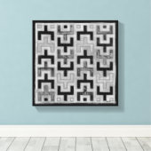 Afrikaanse modedoek met geometrische patronen canvas afdruk (Insitu (Houten vloer))