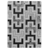 Afrikaanse modedoek met geometrische patronen klembord (Achterkant)